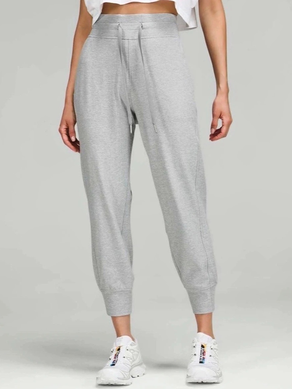 Lululemon Ready to Rulu High Rise Cropped Jogger Gray Size 4